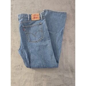 Levi‎ Strauss & Co 505 Regular Fit Mens Jeans 40x32 Blue Denim